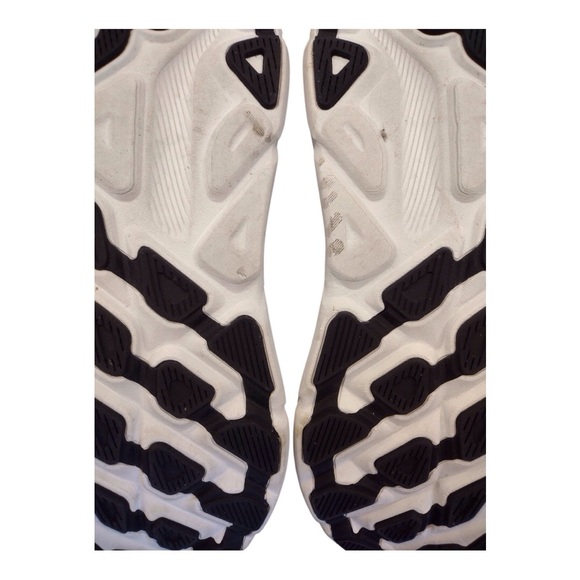 HOKA Clifton 9 Womens Size 7.5D Wide Black White Running Walking Shoes Nice cond - Picture 10 of 14